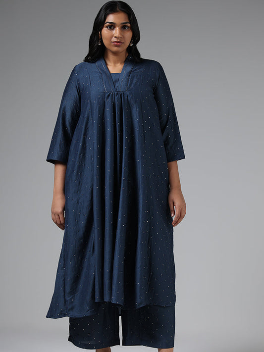 Diza Indigo Sequin Kurta