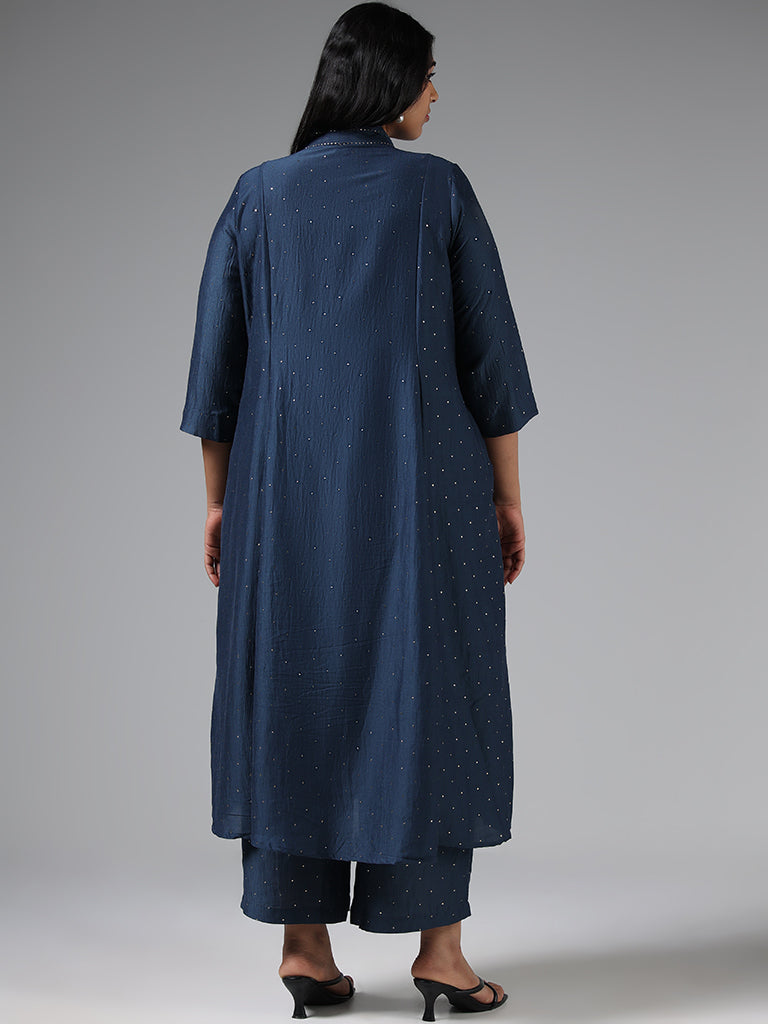 Diza Indigo Sequin Kurta