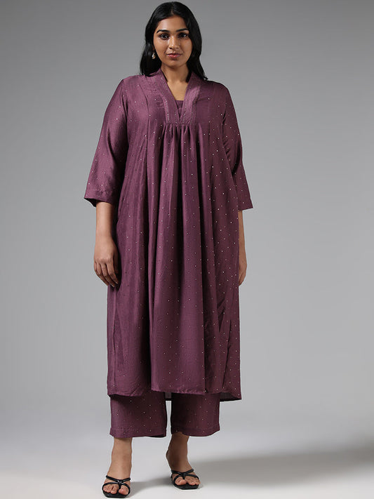 Diza Pink Sequin Kurta