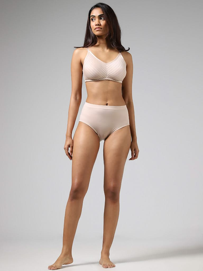 Wunderlove Solid Cream Seamless Full Brief