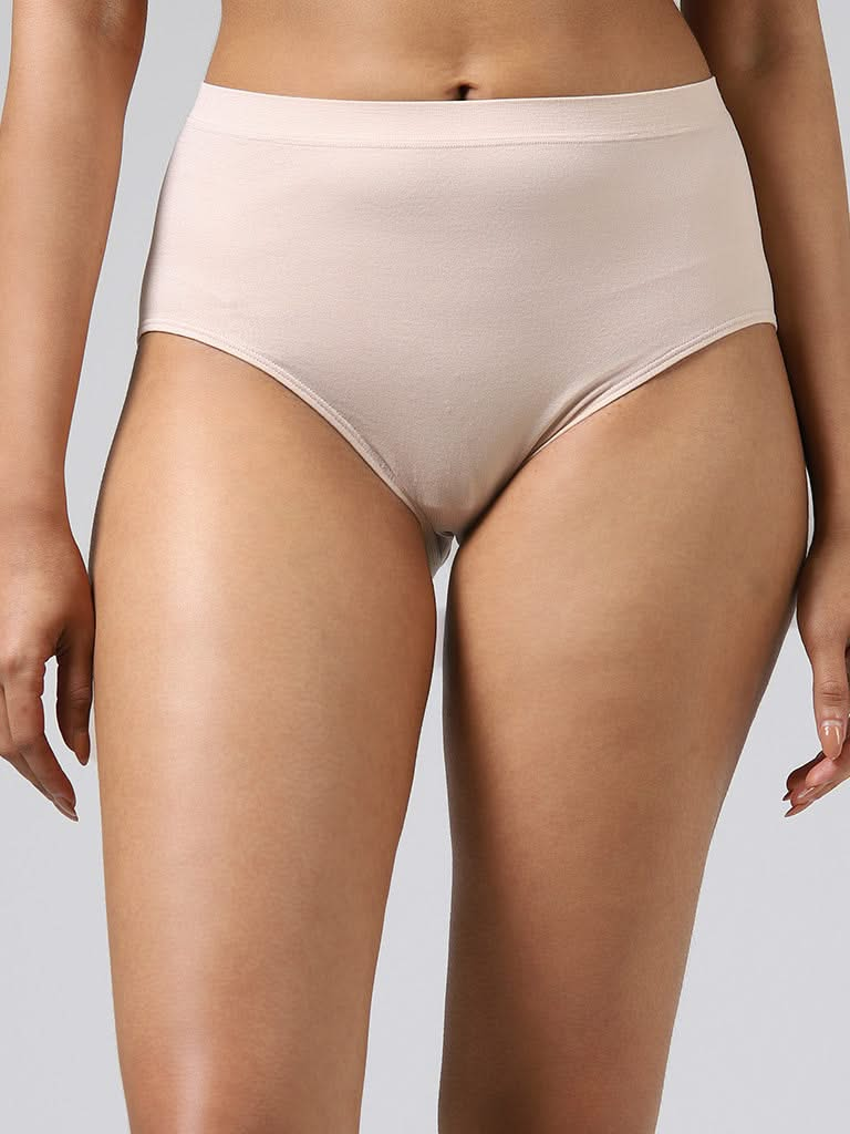 Wunderlove Solid Cream Seamless Full Brief