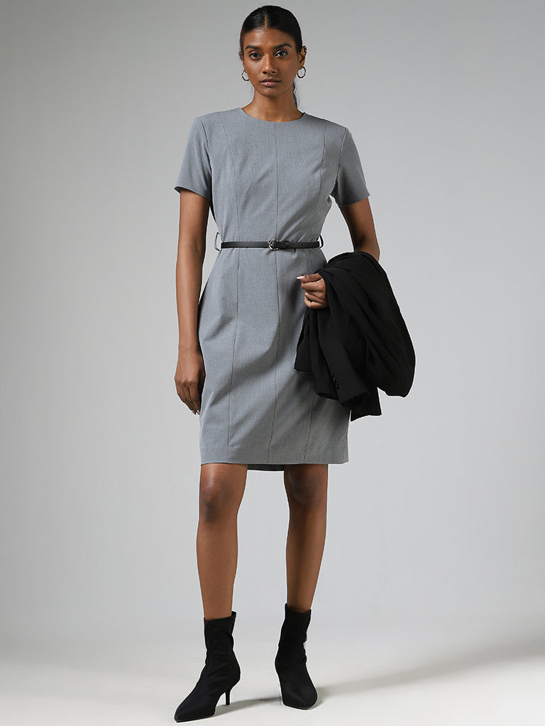 Wardrobe Grey Shift Dress