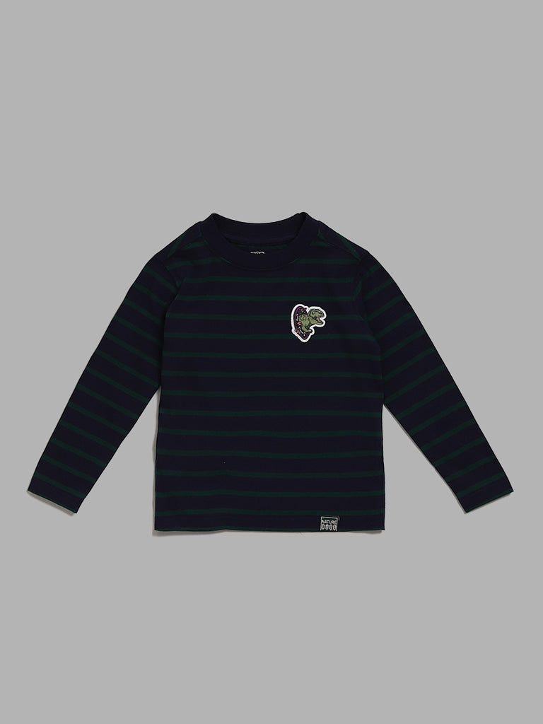 HOP Kids Navy Striped T-Shirt