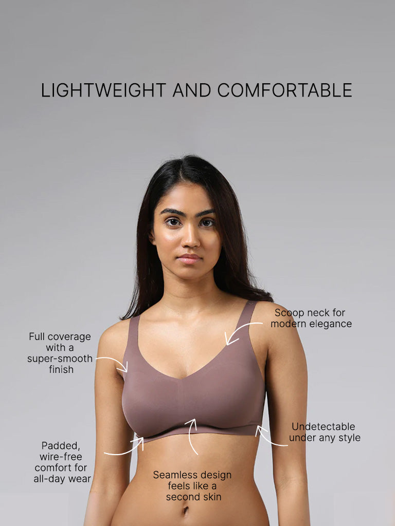 Wunderlove Brown Full Coverage Invisible Bra