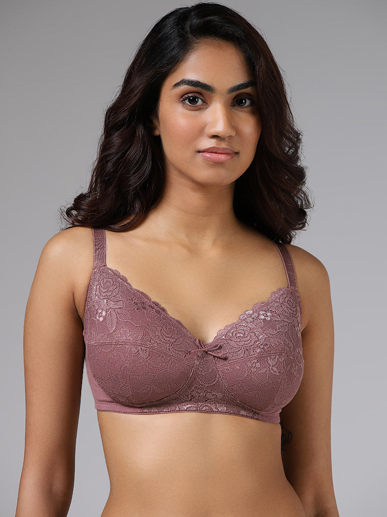 Wunderlove Dusty Rose Lace Bralette