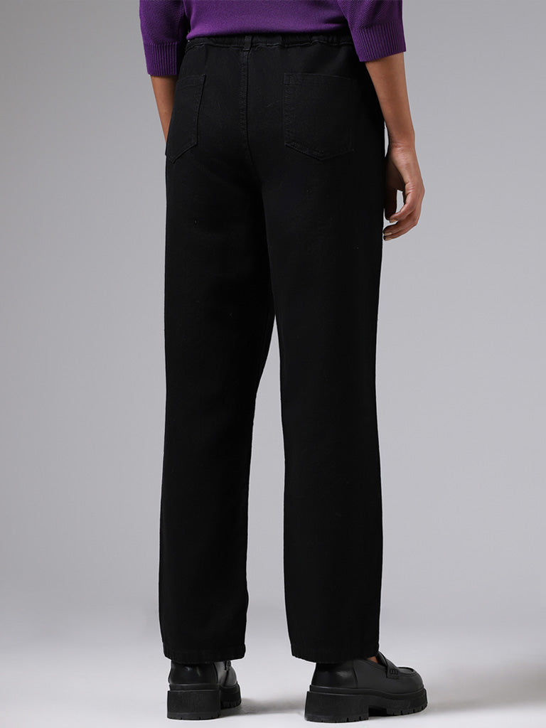 LOV Black Straight - Fit Mid - Rise Jeans