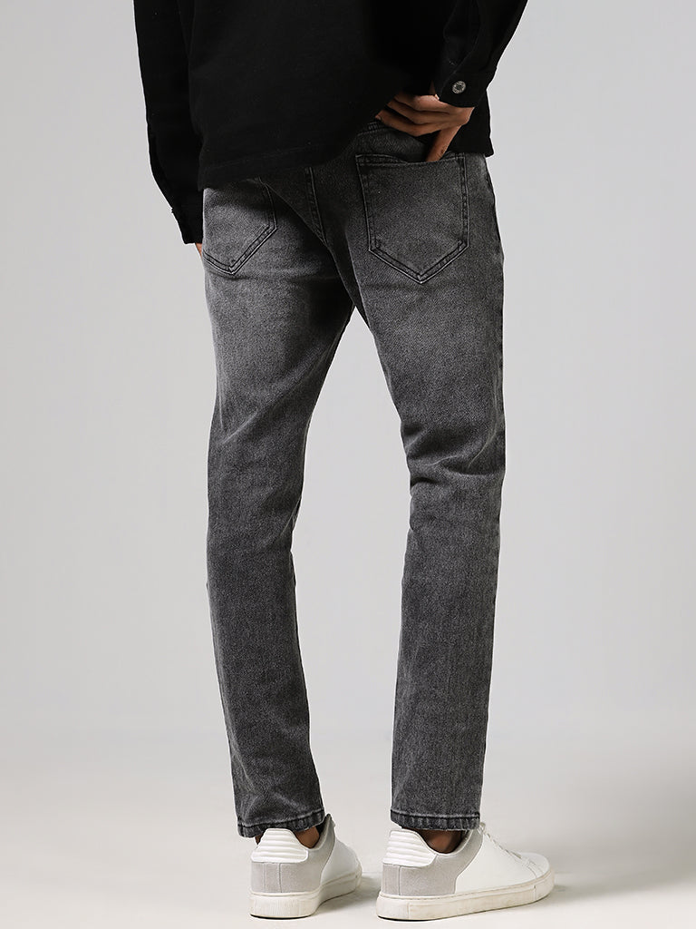 Nuon Charcoal Slim - Fit Mid - Rise Jeans