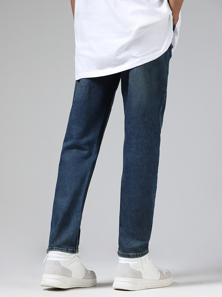 Nuon Blue Relaxed - Fit Mid - Rise Jeans