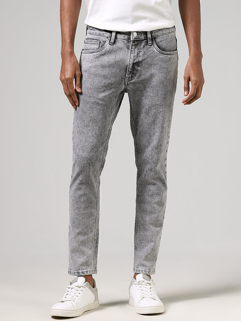 Nuon Grey Slim - Fit Mid - Rise Jeans