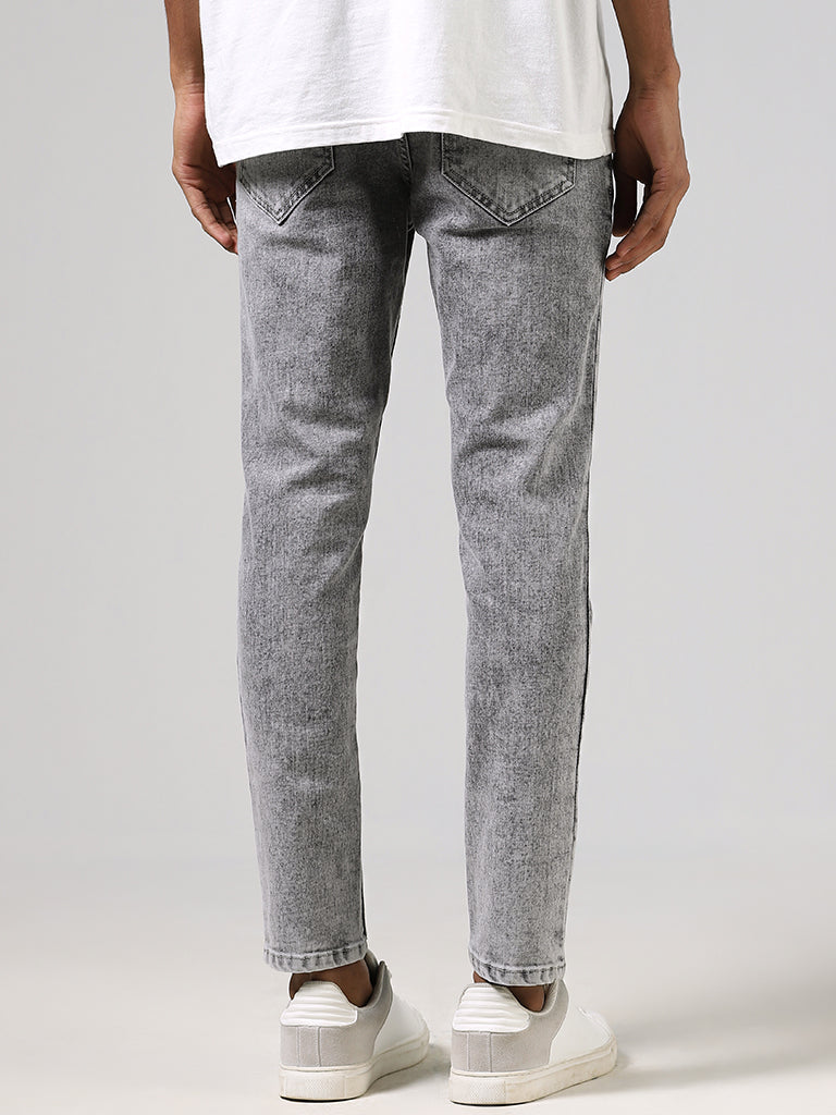 Nuon Grey Slim - Fit Mid - Rise Jeans