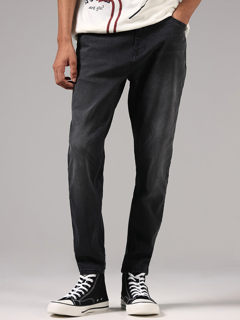 Nuon Charcoal Slim - Fit Mid - Rise Jeans