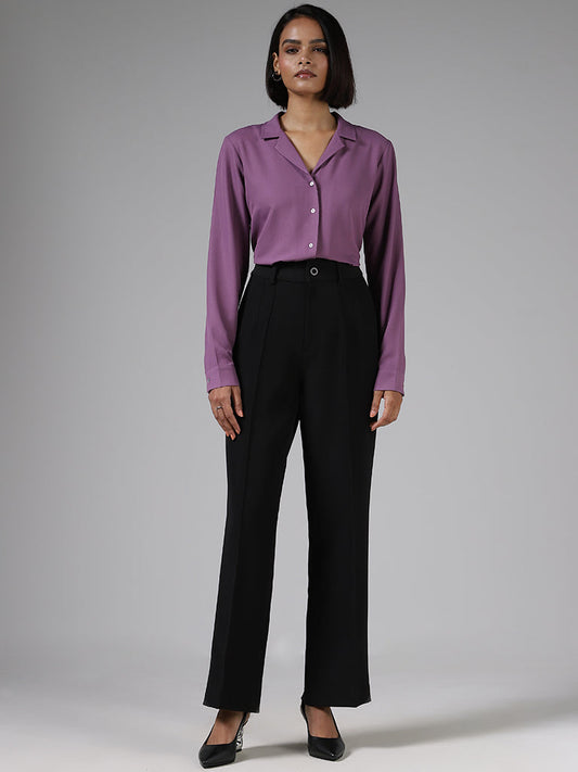 Wardrobe Solid Orchid Shirt