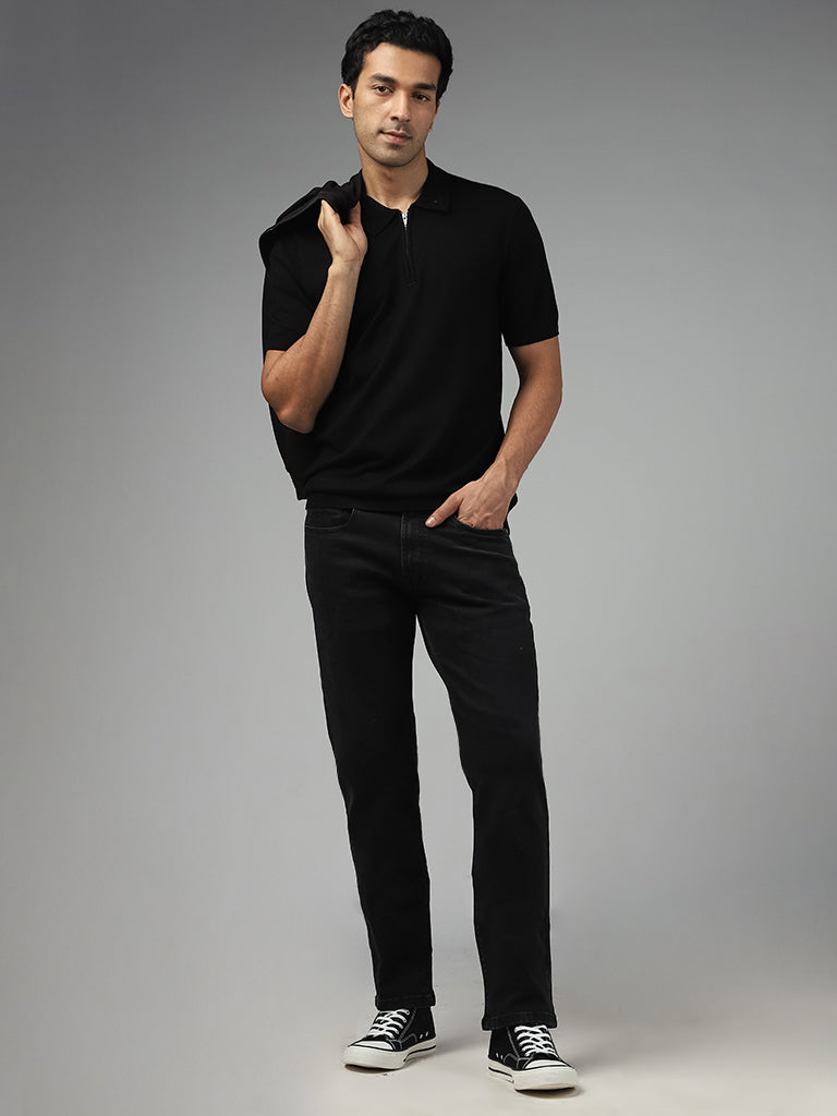 Ascot Black Relaxed - Fit Mid - Rise Jeans