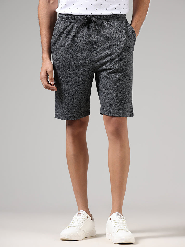 WES Lounge Charcoal Relaxed-Fit Shorts