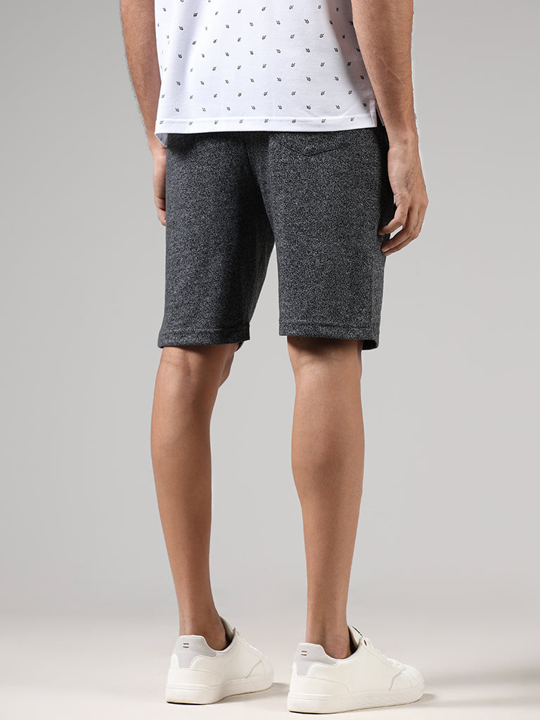 WES Lounge Charcoal Relaxed-Fit Shorts