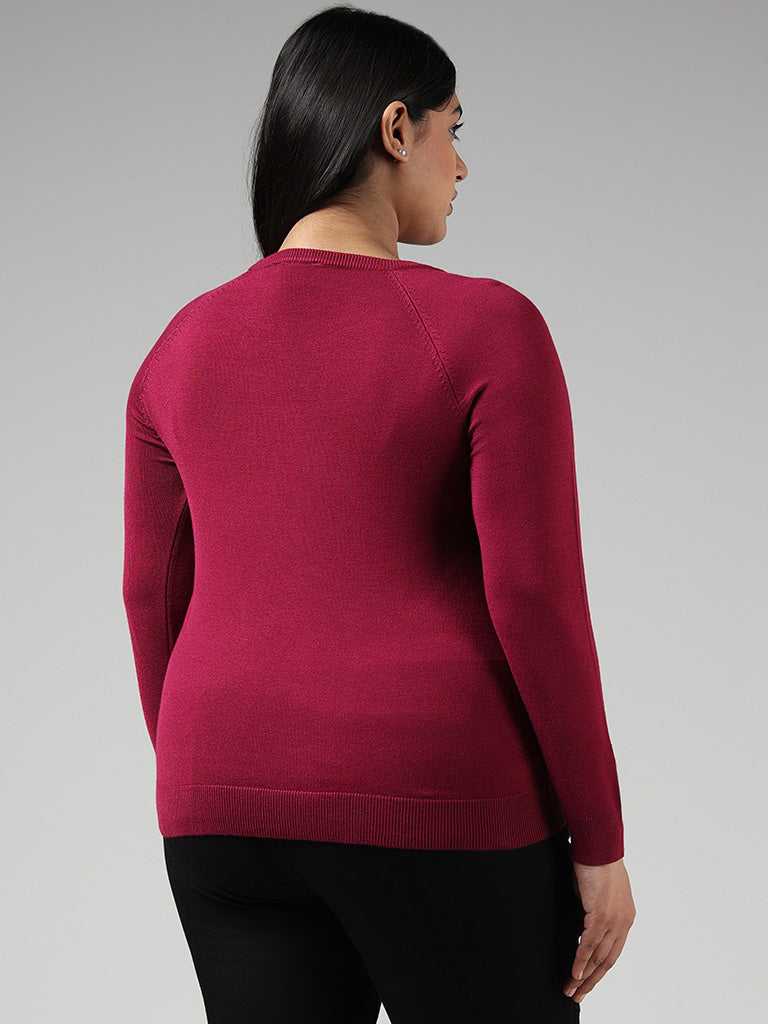 Gia Solid Plum Sweater