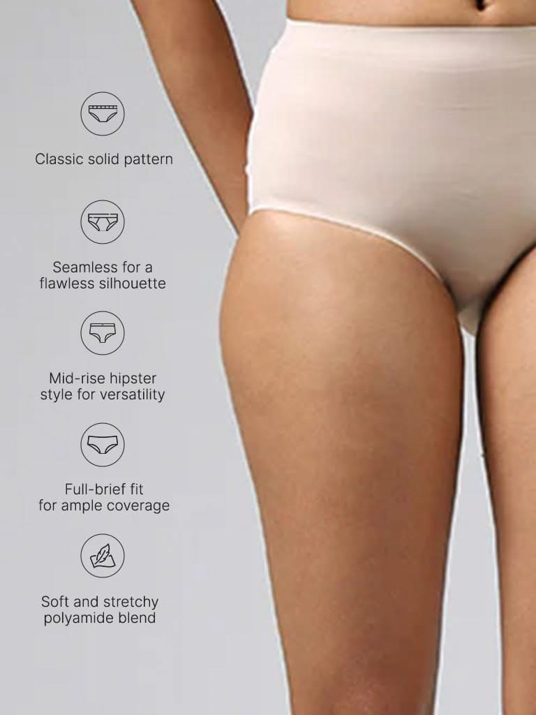 Wunderlove Solid Cream Invisible Full  Brief