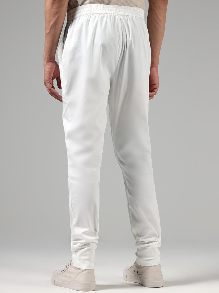 Westside Kala by ETA Off White Mid-Rise Slim-Fit Churidar