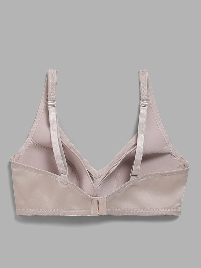 Wunderlove Nude Self-Patterned Bra