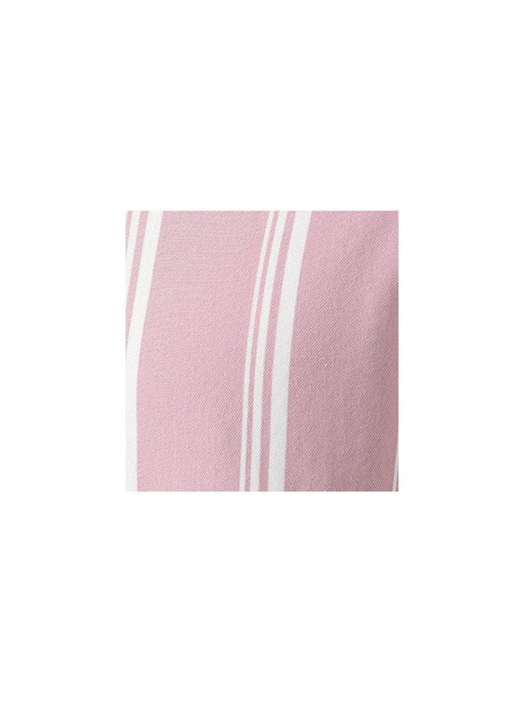 WES Casuals Pink Striped Slim-Fit Polo T-Shirt