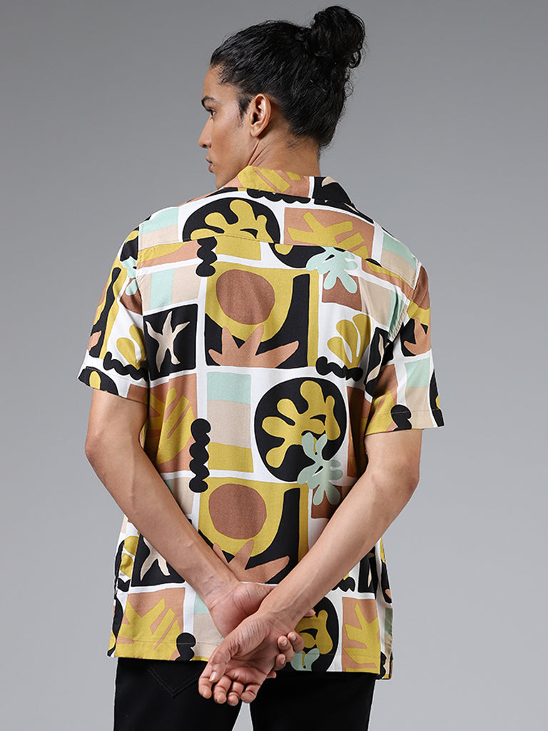 Nuon Multicolor Abstract Printed Relaxed-Fit Shirt