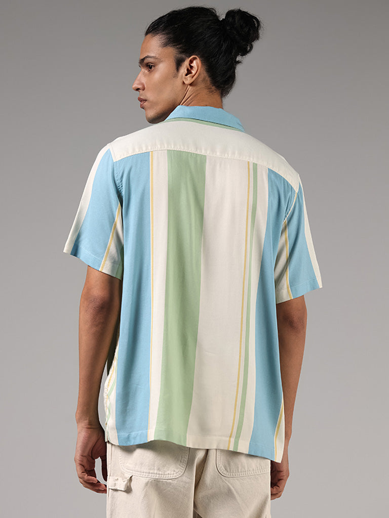 Nuon Multicolor Striped Relaxed-Fit Shirt