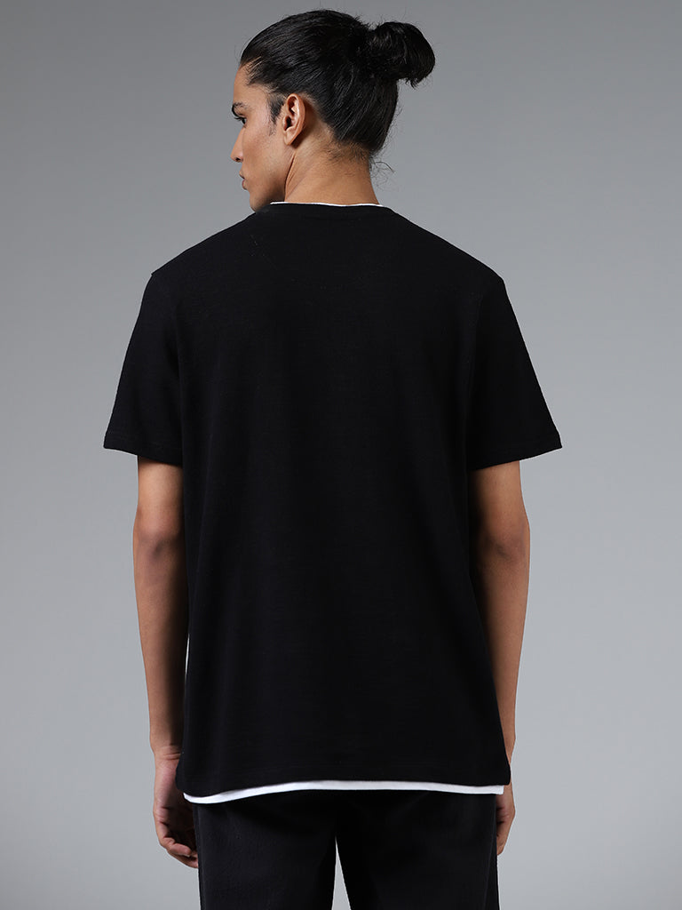 ETA Black Slim-Fit T-Shirt