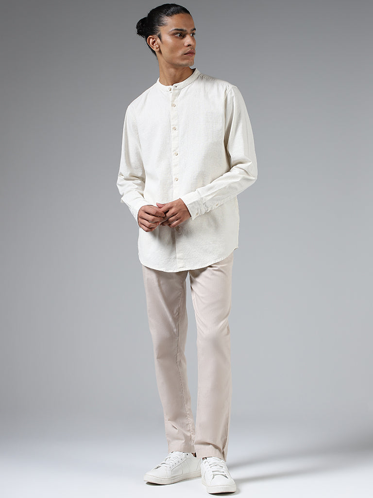 ETA Solid Off White Resort-Fit Shirt