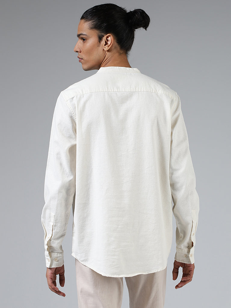 ETA Solid Off White Resort-Fit Shirt