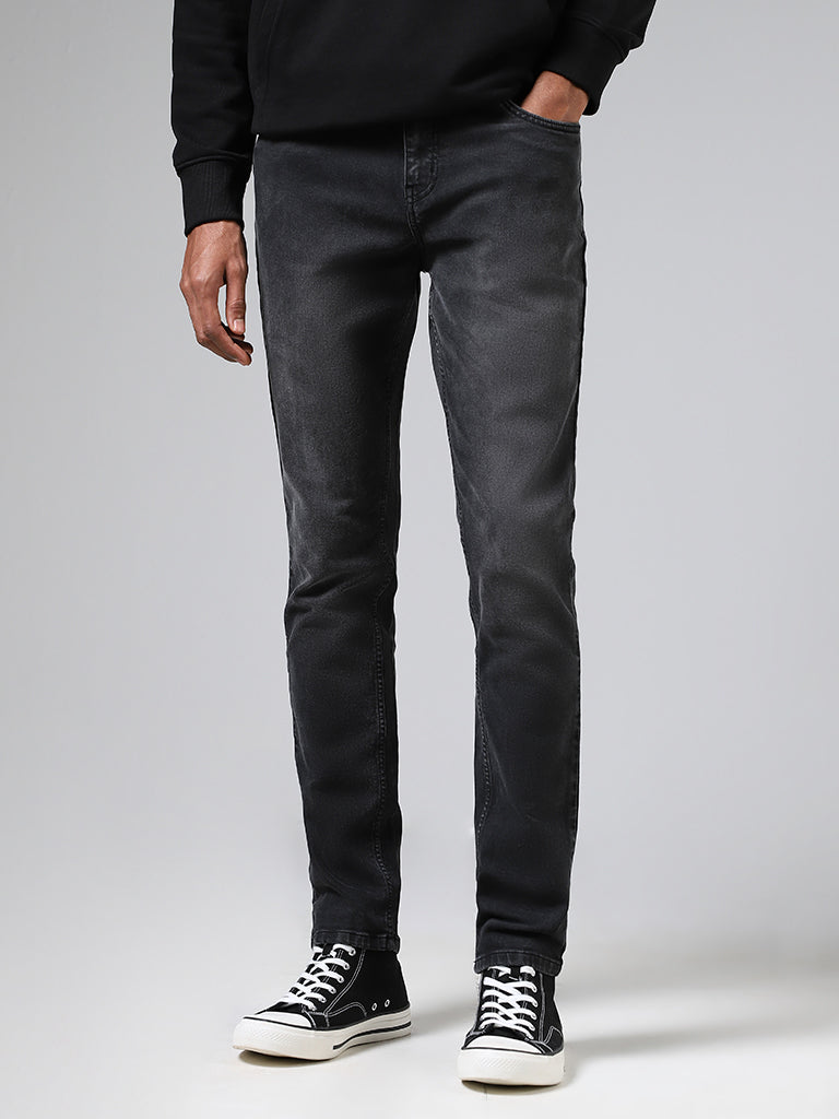 Nuon Charcoal Slim - Fit Mid - Rise Jeans