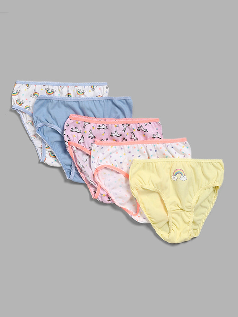 HOP Kids Multicolour Assorted Briefs - Pack of 5