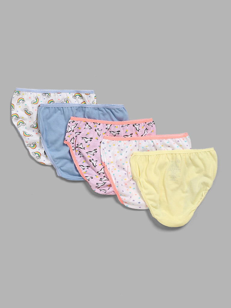 HOP Kids Multicolour Assorted Briefs - Pack of 5