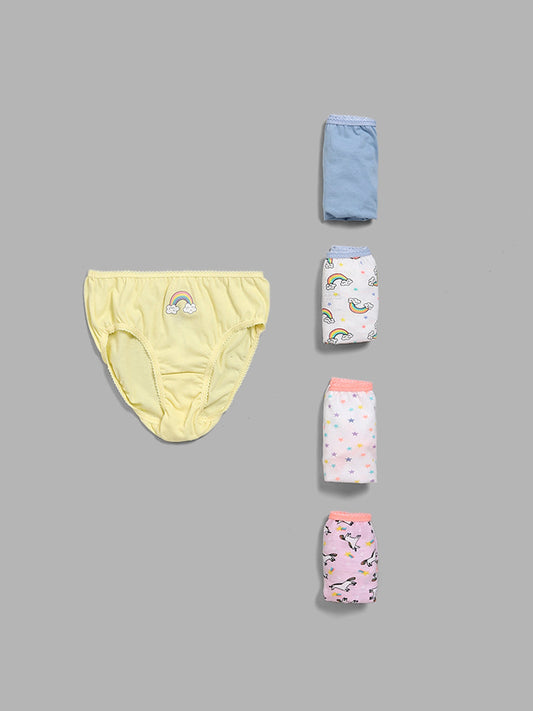 HOP Kids Multicolour Assorted Briefs - Pack of 5