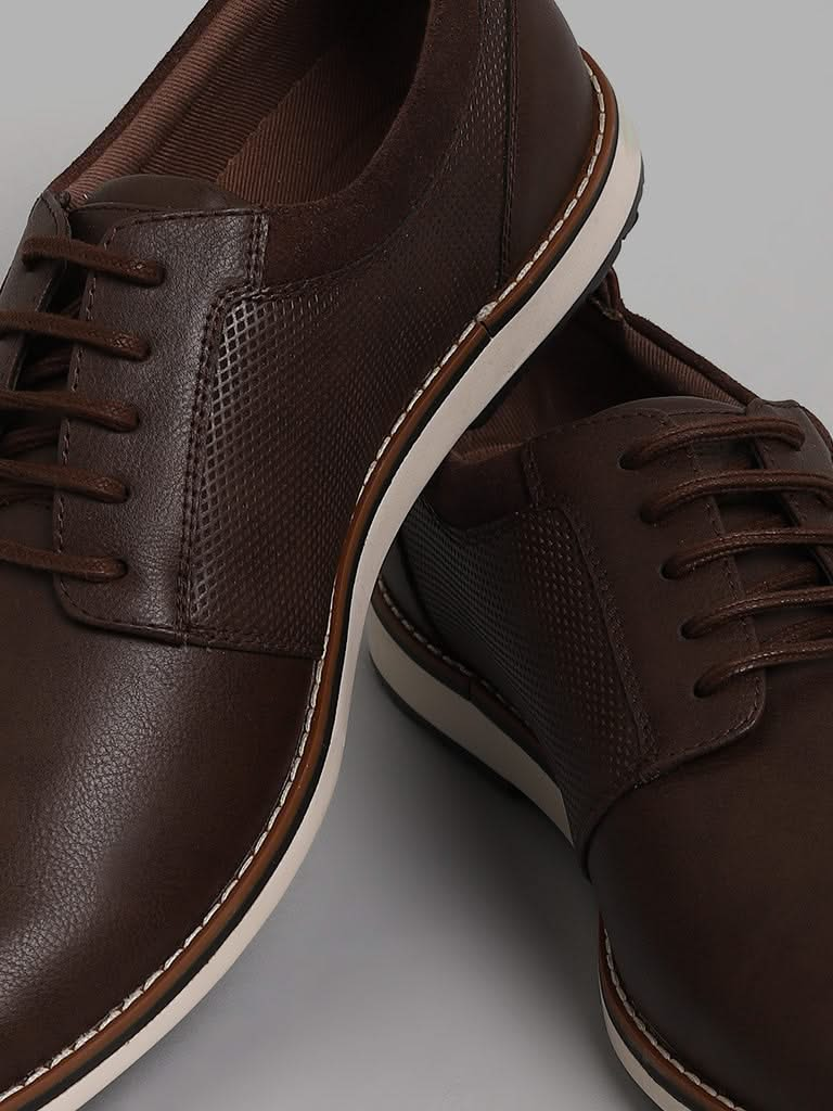 SOLEPLAY Brown Casual Lace up Shoes