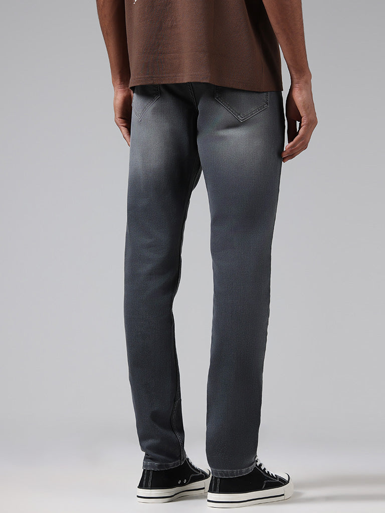 Nuon Grey Slim - Fit Mid - Rise Jeans