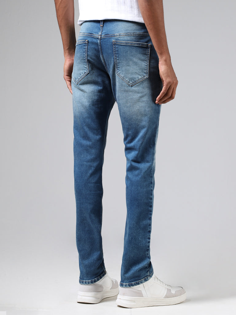 Nuon Blue Slim - Fit Mid - Rise Jeans