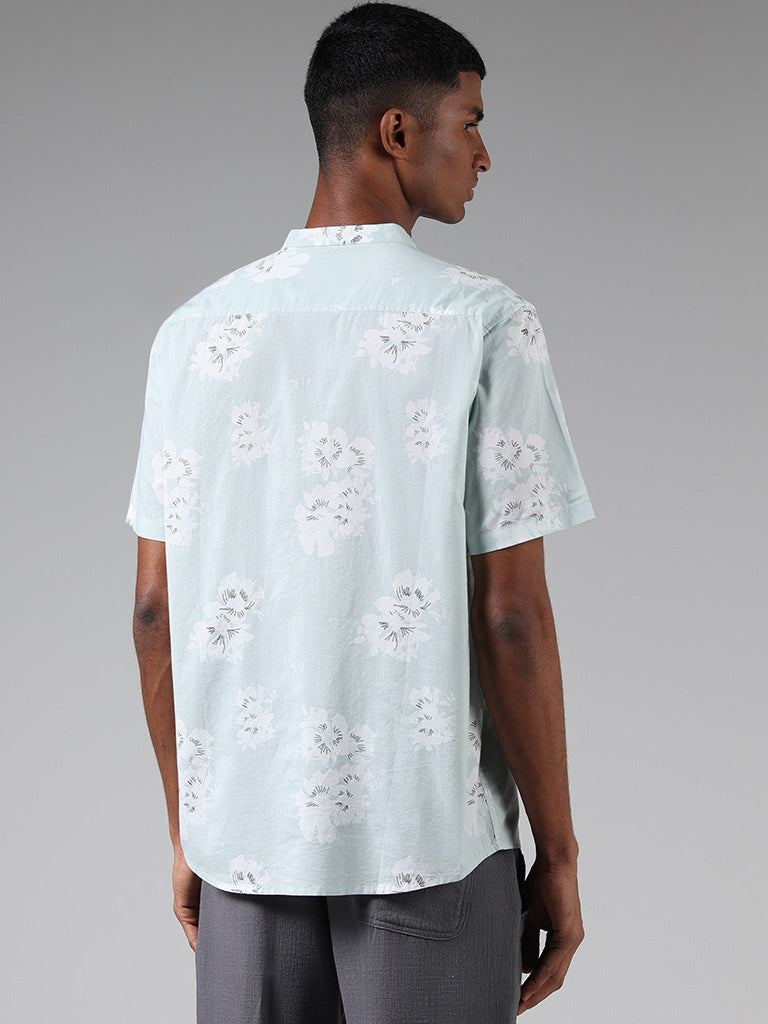 ETA Off-White Floral Printed Cotton Resort-Fit Shirt