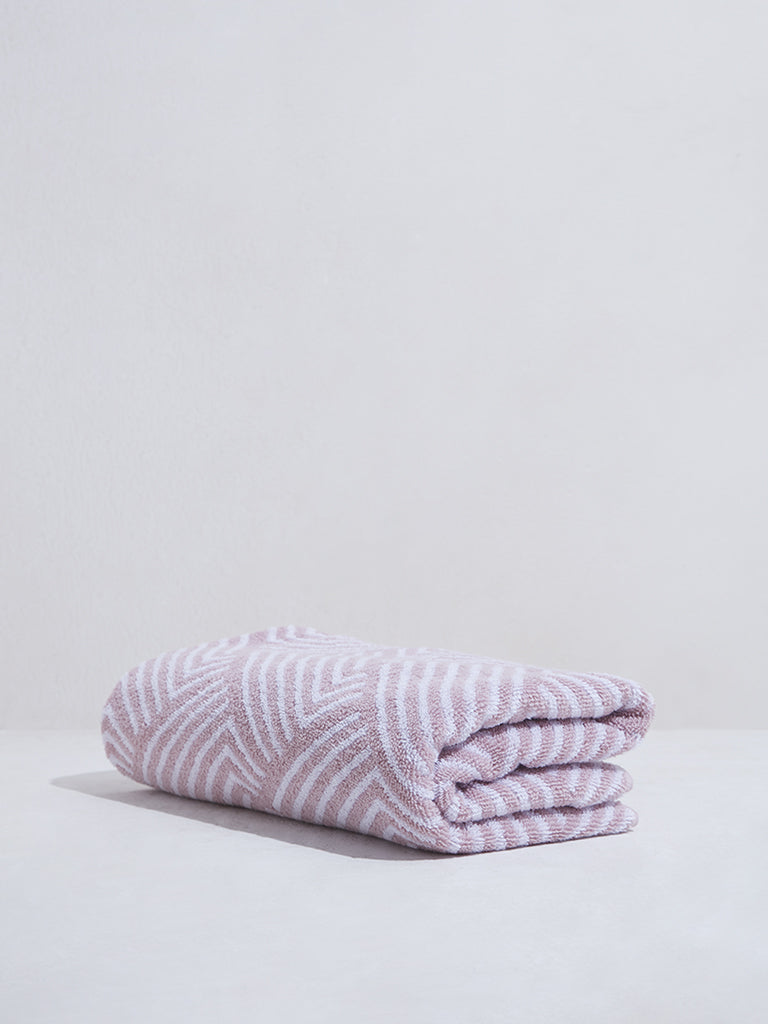 Westside Home Light Pink Step Bath Towel