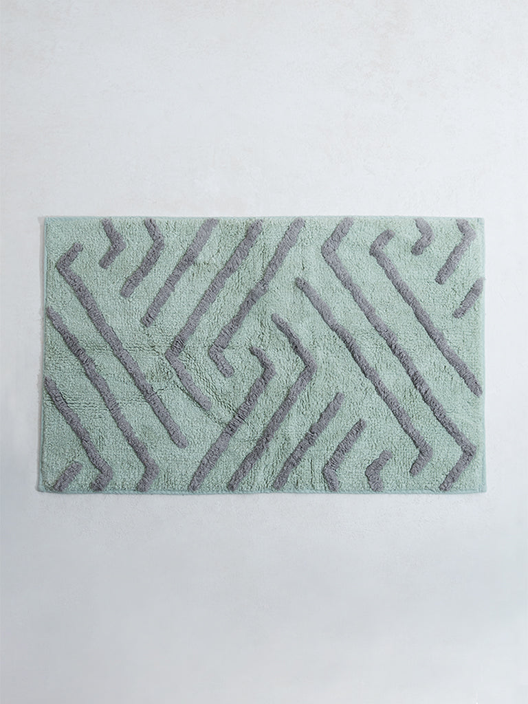 Westside Home Light Green Step Bathmat