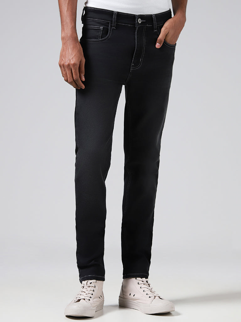 Nuon Charcoal Slim - Fit Mid - Rise Jeans