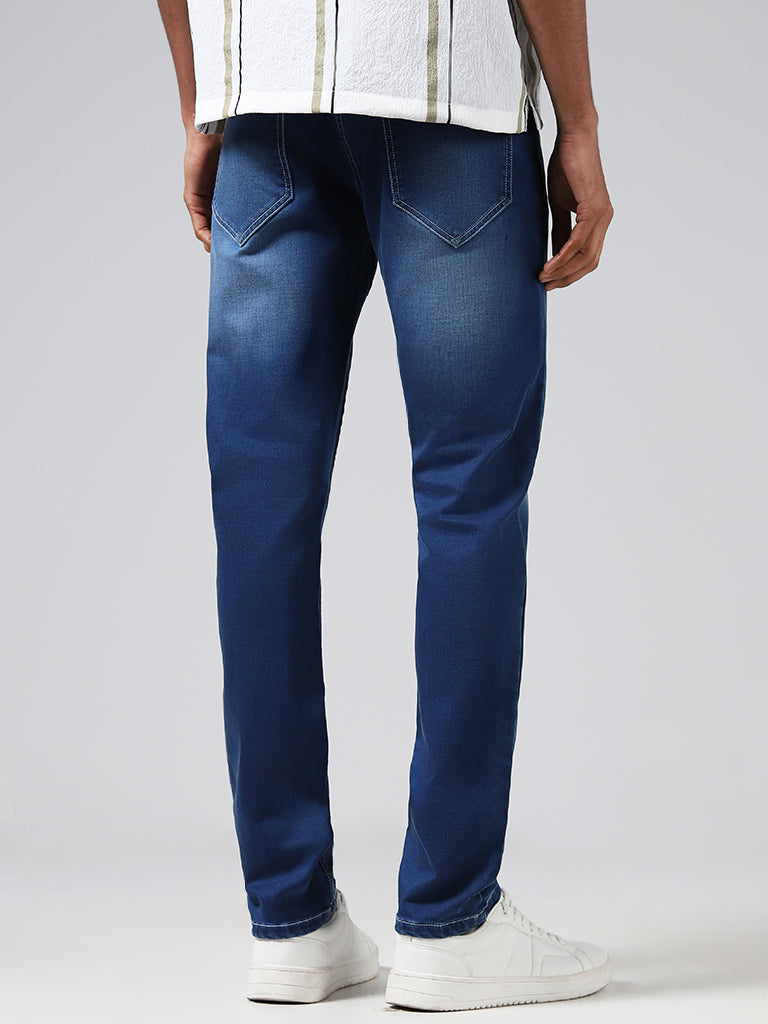 Nuon Blue Slim - Fit Mid - Rise Jeans