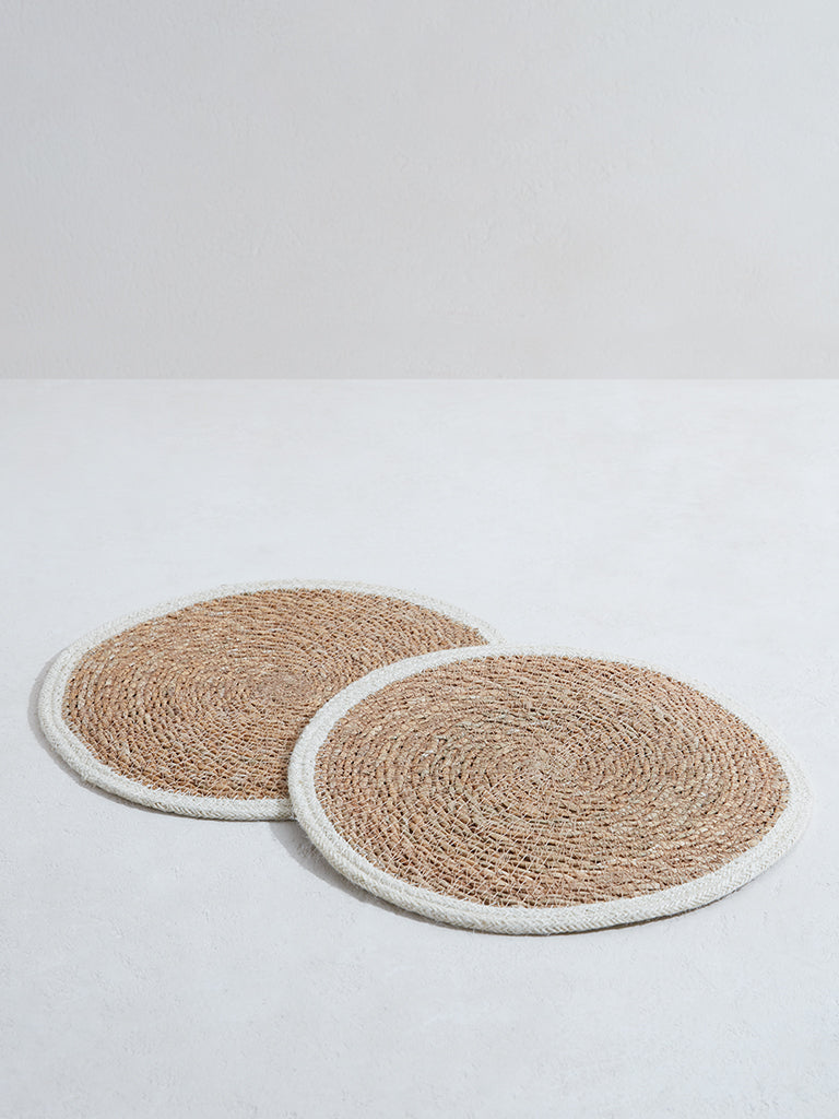 Westside Home Light Brown Placemats (Set of 2)