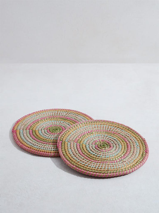 Westside Home Multicolor Braided Placemat (Set of 2)