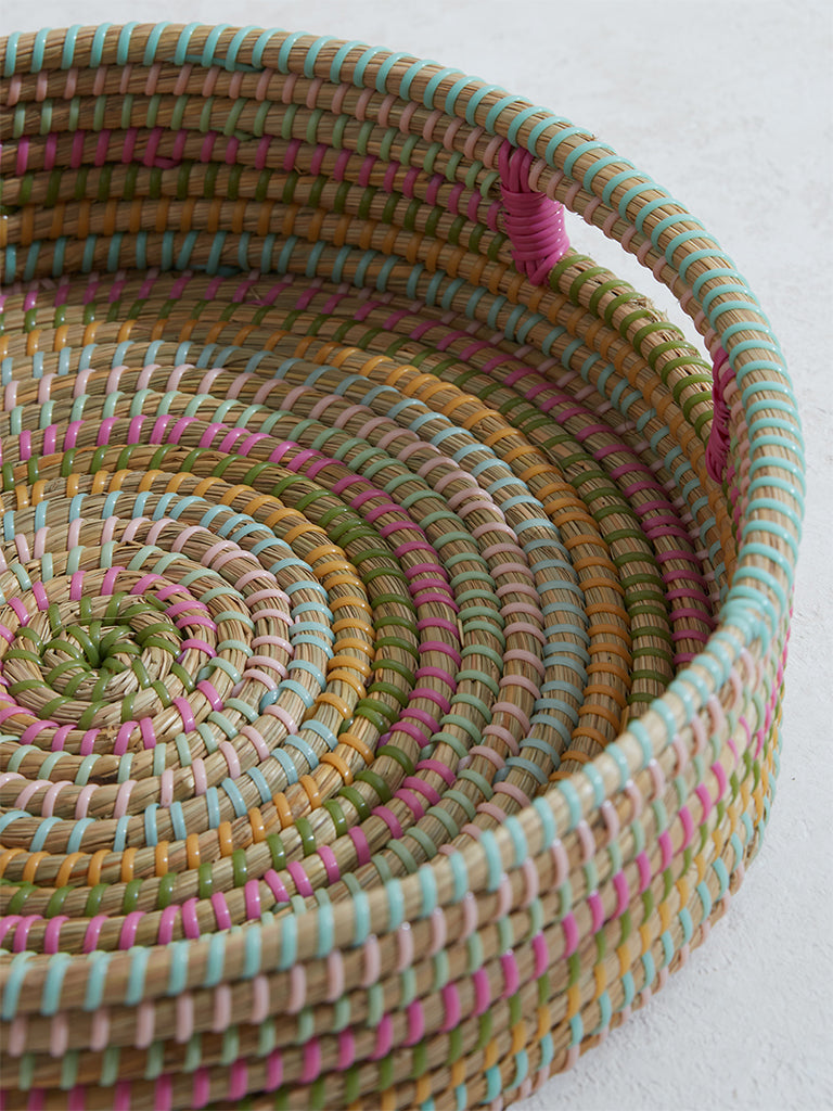 Westside Home Multicolor Braided Tray