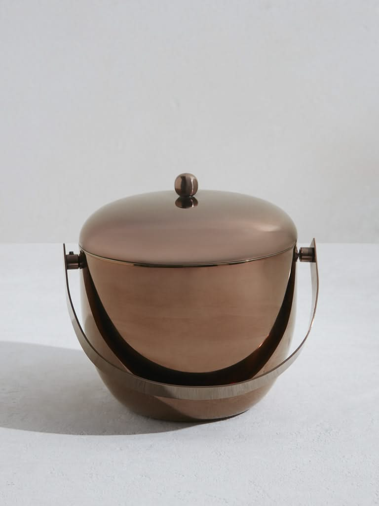 Westside Home Brown Copper Ice Bucket