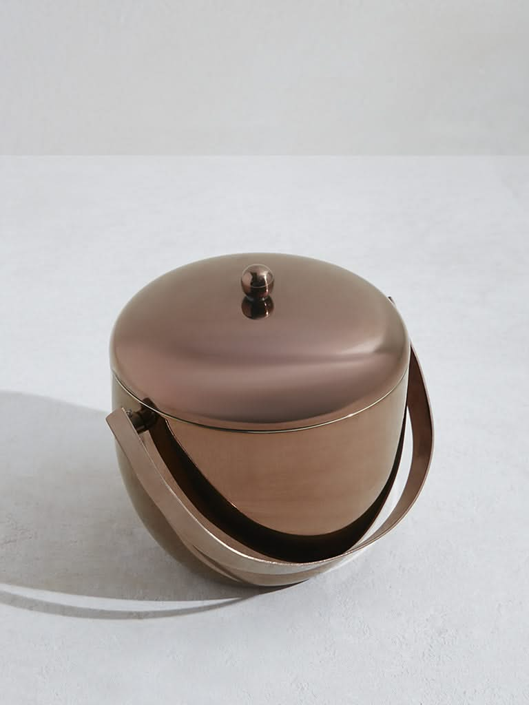 Westside Home Brown Copper Ice Bucket