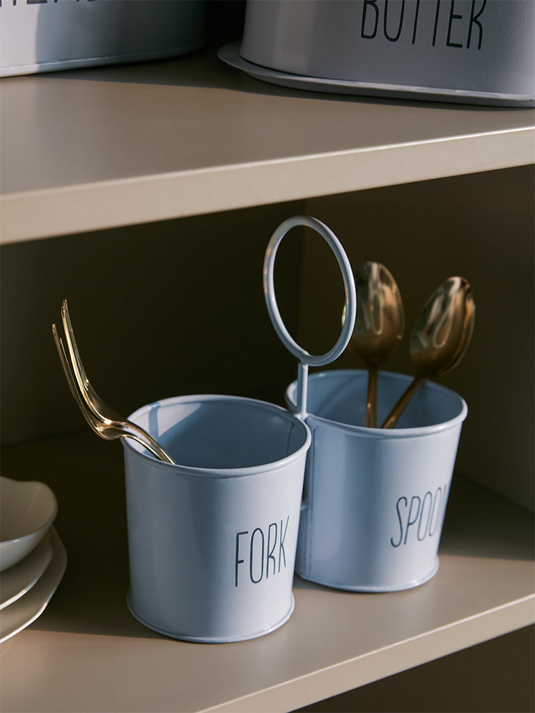 Westside Home Blue Cutlery Caddy