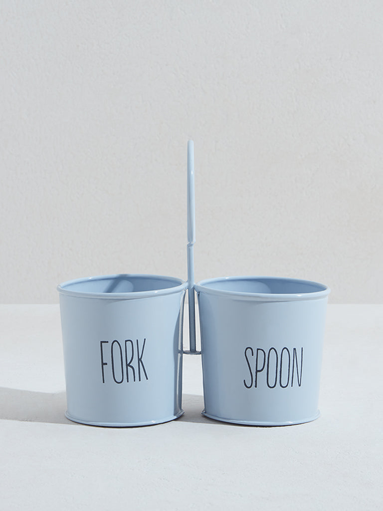 Westside Home Blue Cutlery Caddy