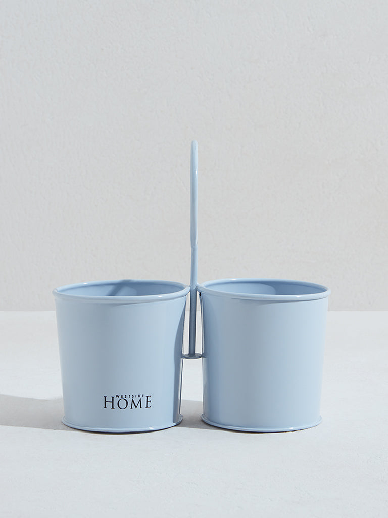 Westside Home Blue Cutlery Caddy