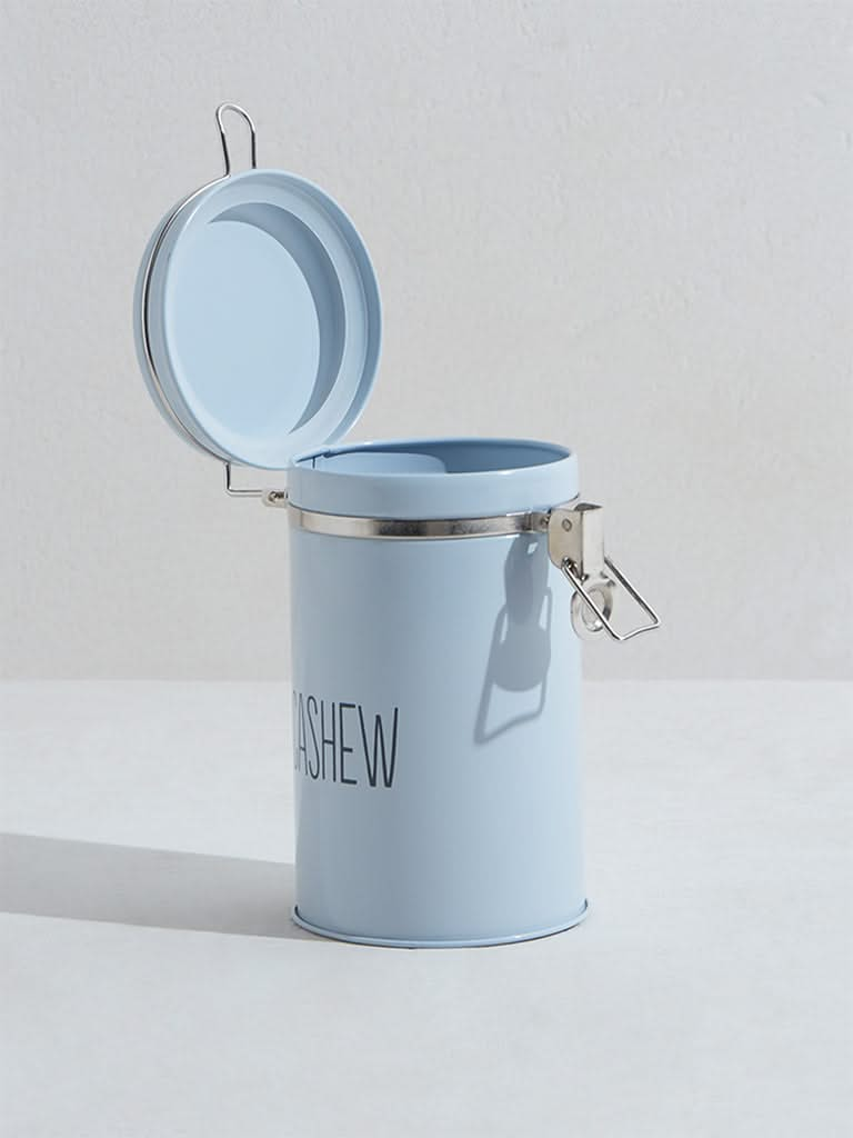 Westside Home Light Blue Cashew Canister